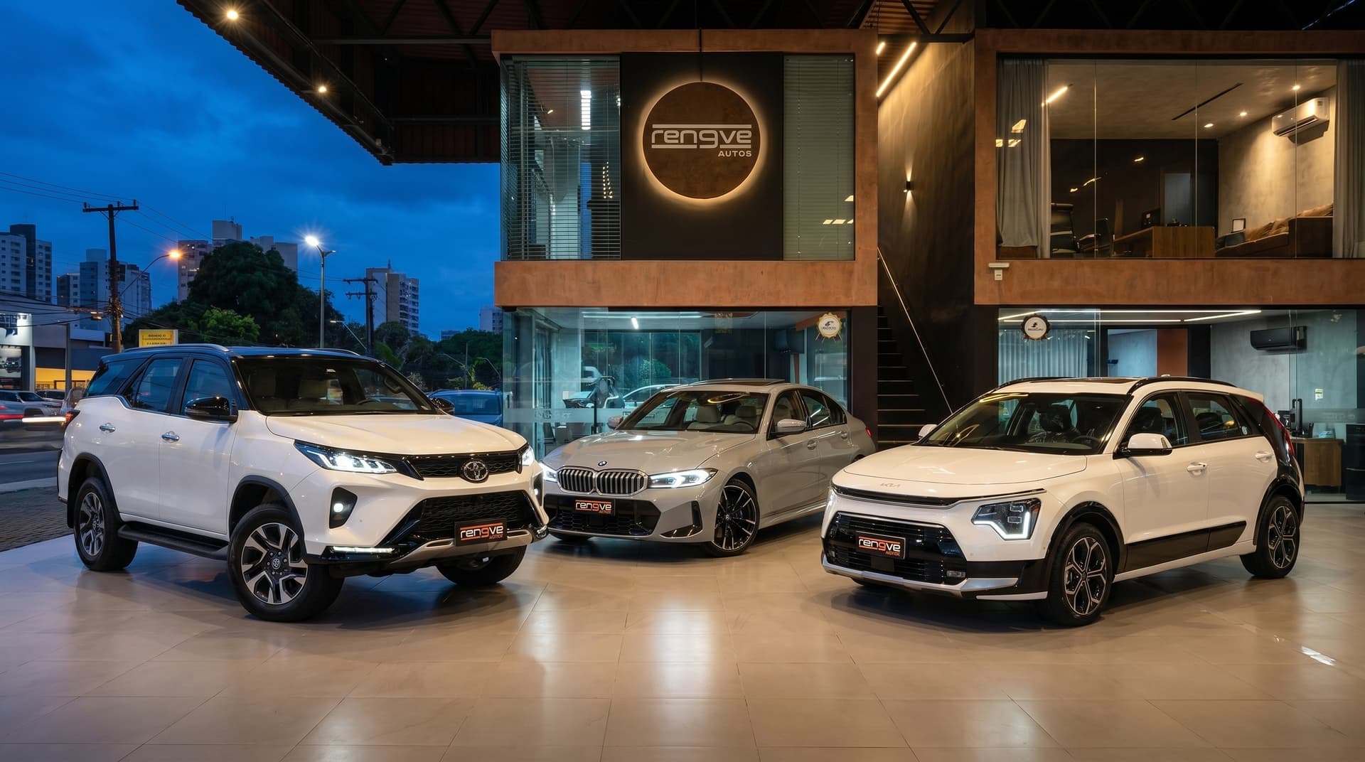 Frota Ren9ve Autos — Toyota Fortuner, BMW e Kia Sportage